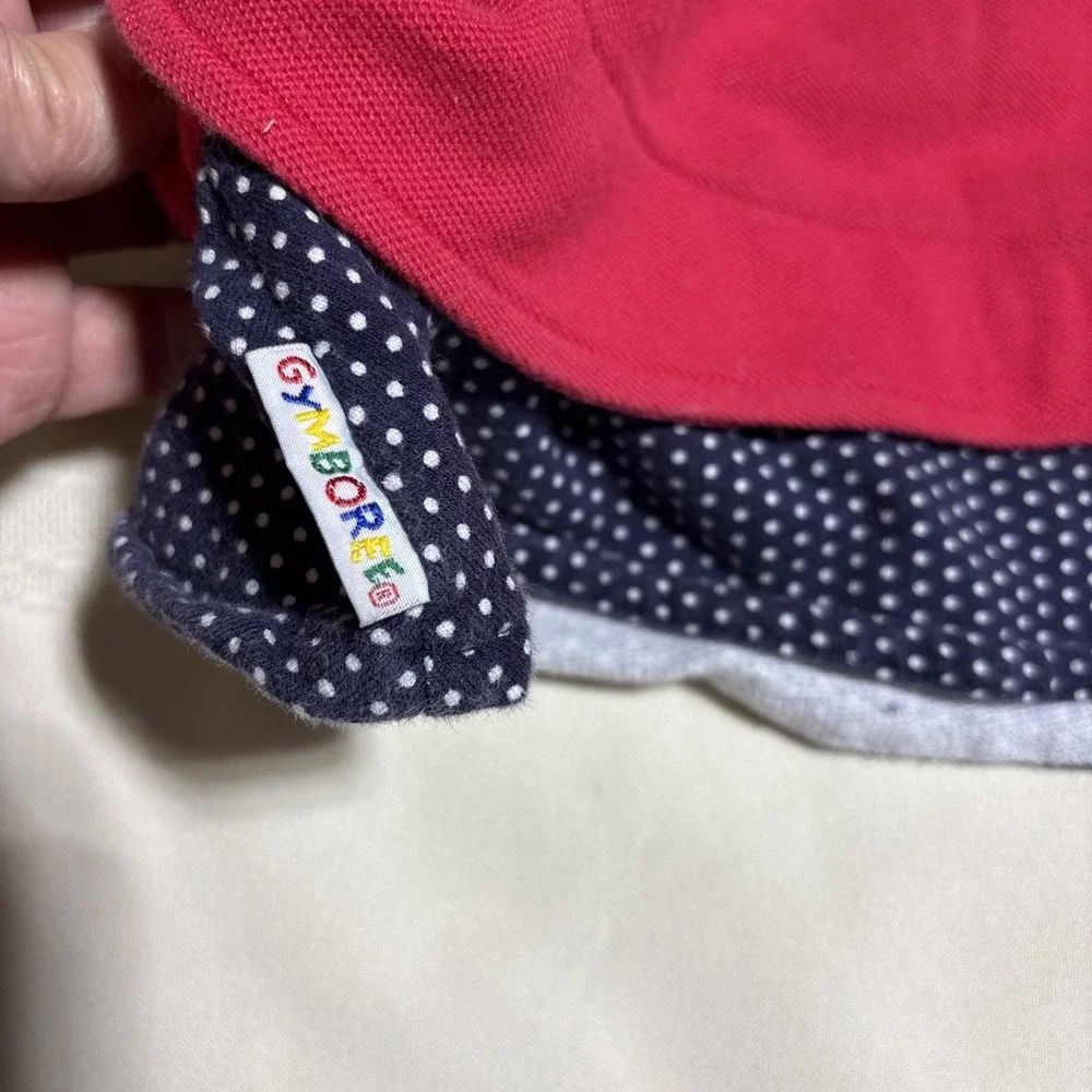 VINTAGE Gymboree Red Baby Dress Long Sleeve Sailor Nautical Cotton Newborn‎